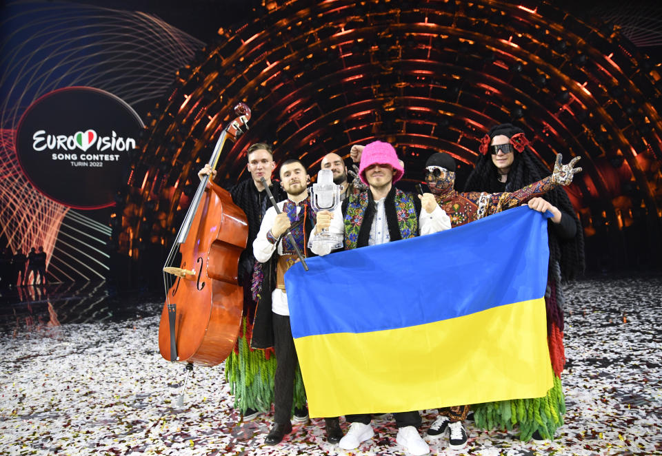 Das Kalush Orchestra aus Ukraine gewann im vergangenen Jahr den ESC in Turin. (Bild: Giorgio Perottino/Getty Images)
