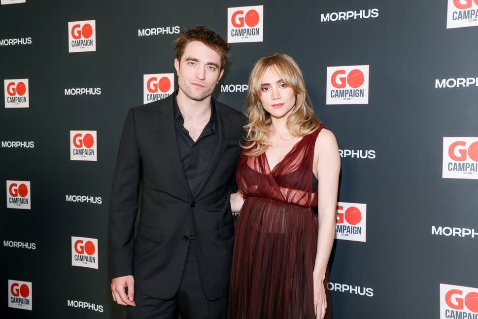 Robert Pattinson and Suki Waterhouse at the GO Campaign Annual GO Gala held at Citizen News LA on October 21, 2023 in Los Angeles, California.