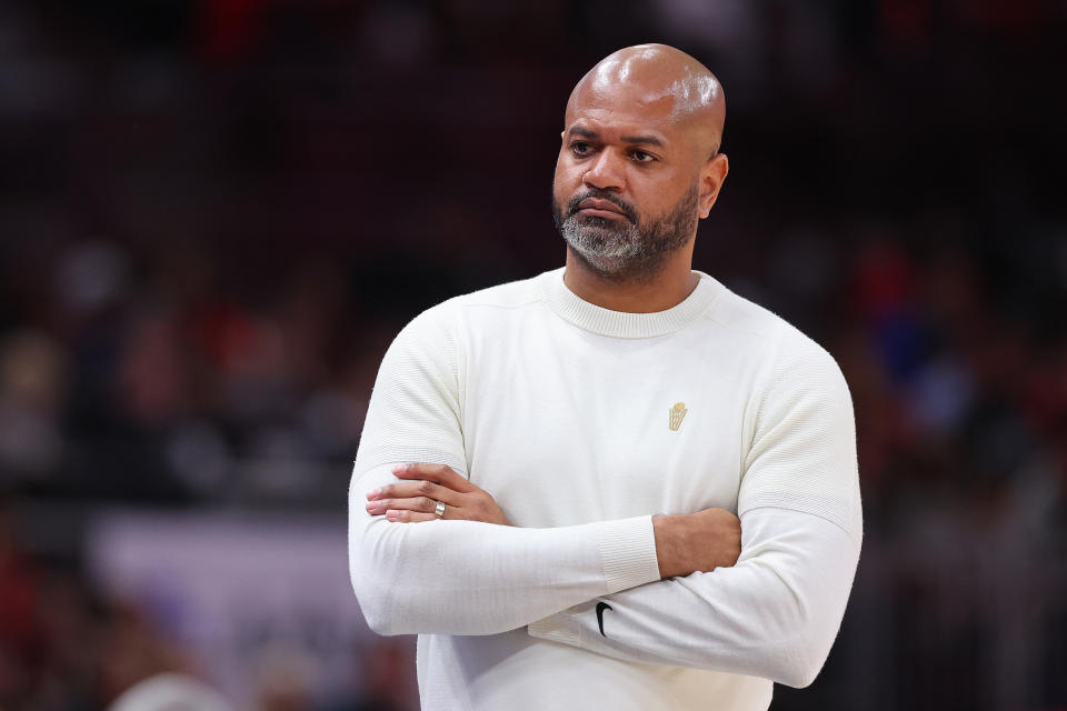 sports betting CHICAGO, ILLINOIS - FEBRUARY 28: Head coach J. B. Bickerstaff of the Cleveland Cavaliers reacts against the Chicago Bulls during the first half at the United Center on February 28, 2024 in Chicago, Illinois. NOTE TO USER: User expressly acknowledges and agrees that, by downloading and or using this photograph, User is consenting to the terms and conditions of the Getty Images License Agreement. (Photo by Michael Reaves/Getty Images)