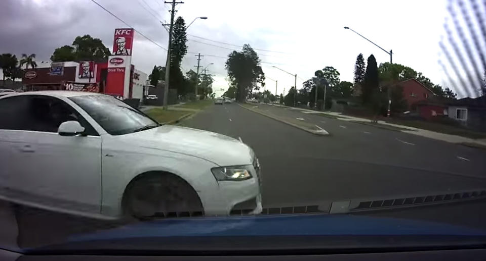 Sydney dashcam video of Audi crashing into car changing lanes divides opinion