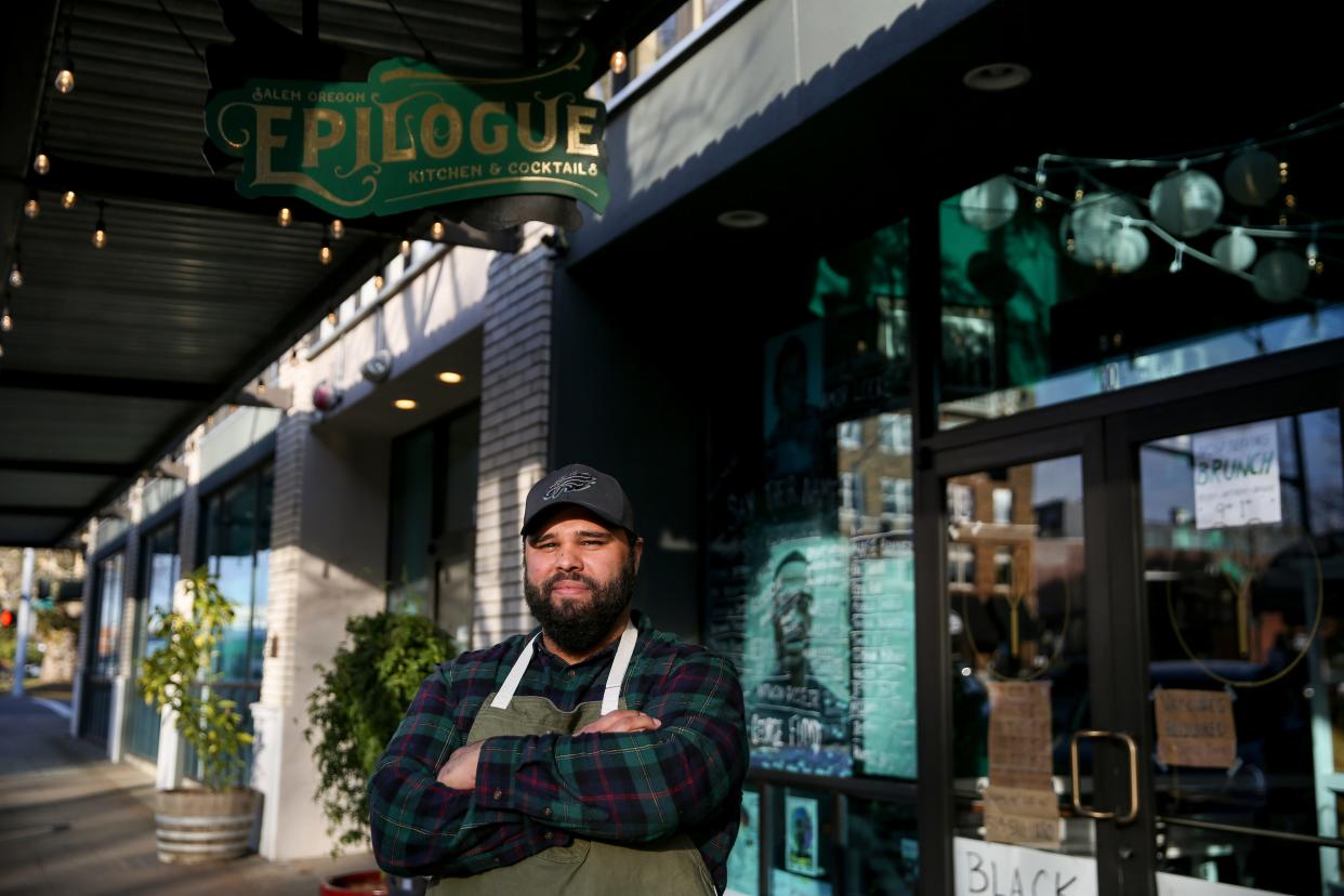 Jonathan Jones, chef and one of the owners of Epilogue Kitchen & Cocktails in downtown Salem, has been named a 2022 semifinalist for "Best Chef in the Northwest and Pacific Region" by the James Beard Foundation.