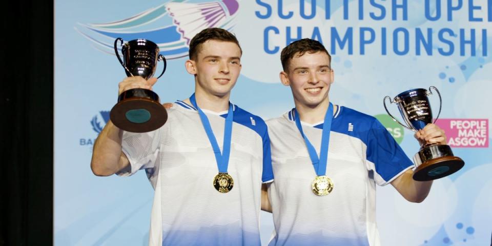 Matthew and Christopher Grimley took the title on Sunday night at the Emirates Arena in Glasgow