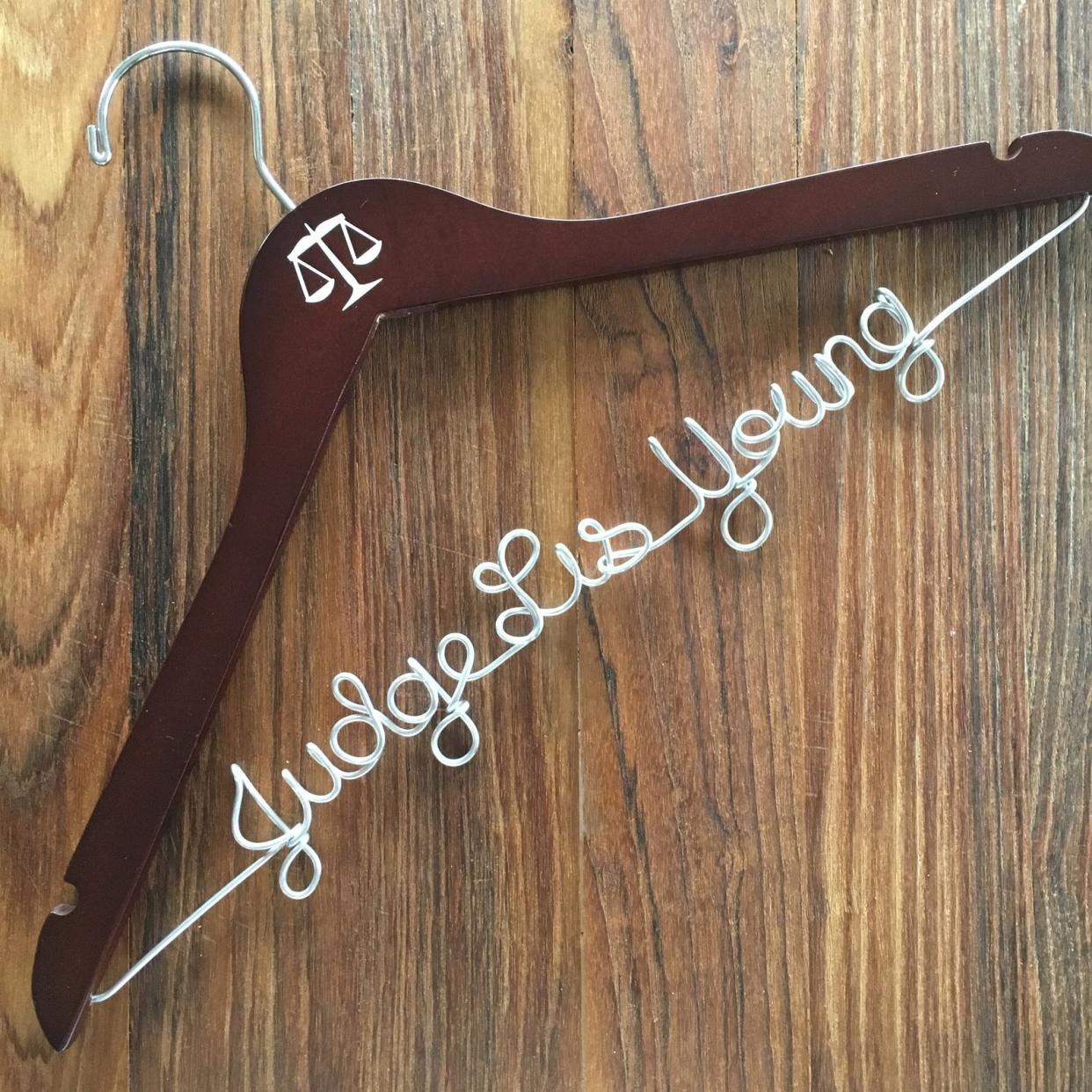 <p><a href="https://go.redirectingat.com?id=74968X1596630&url=https%3A%2F%2Fwww.etsy.com%2Flisting%2F615783421%2Fpersonalized-hanger-for-judge-gift-for&sref=https%3A%2F%2Fwww.womansday.com%2Flife%2Fwork-money%2Fg60557147%2Fbest-gifts-for-lawyers%2F" rel="nofollow noopener" target="_blank" data-ylk="slk:Shop Now;elm:context_link;itc:0;sec:content-canvas" class="link rapid-noclick-resp">Shop Now</a></p><p>Personalized Hanger </p><p>etsy.com</p><p>$24.75</p><span class="copyright">HandcraftedAffairs</span>