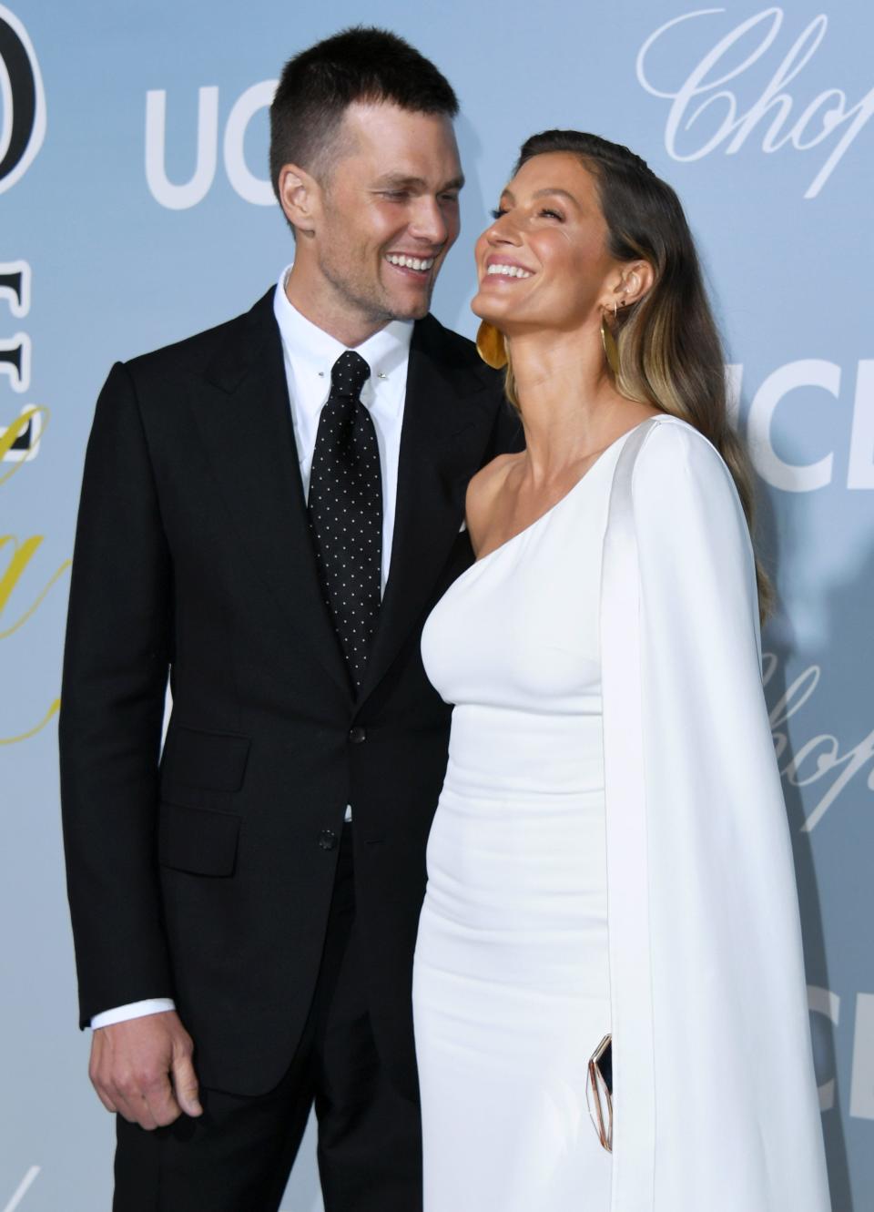 Gisele Bündchen and Tom Brady at a Hollywood event