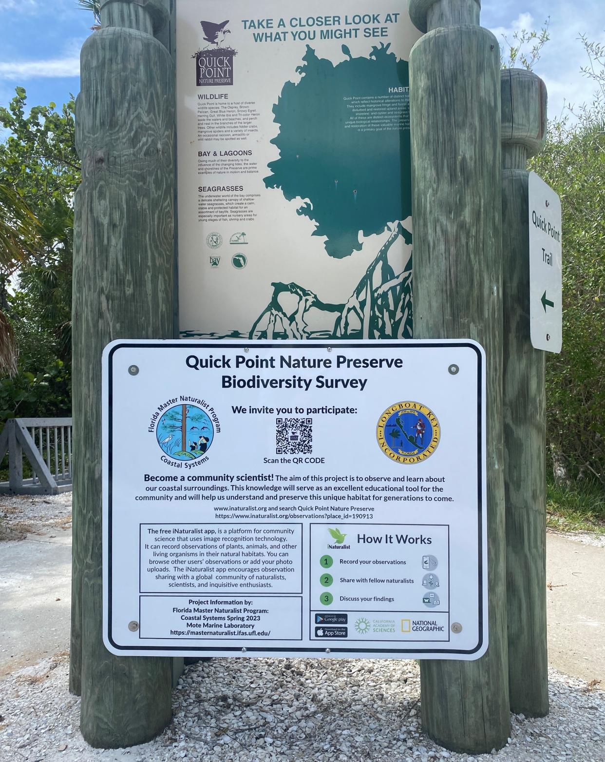 Visitors can contribute valuable scientific data by participating in the new biodiversity survey at Quick Point Nature Preserve.