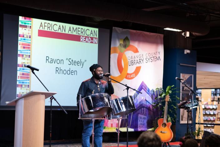 Guests learned about African American literature in poetry, story and song at the African American Read-In at the Orlando Public Library.