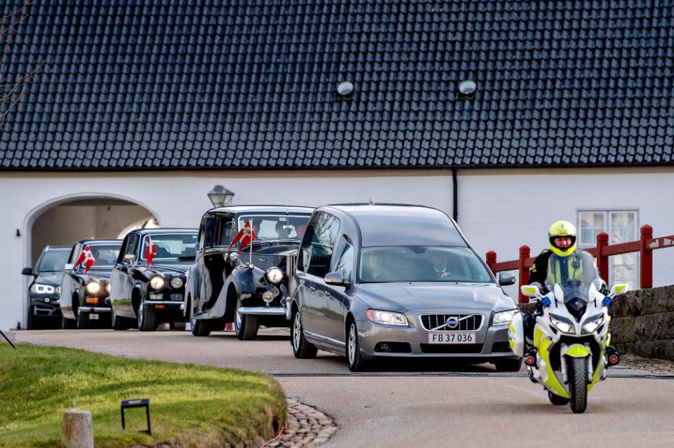 His coffin will be kept at Amalienborg Palace for two days after which it will be transferred to Christiansborg Palace chapel for a funeral next week. Photo: Getty Images
