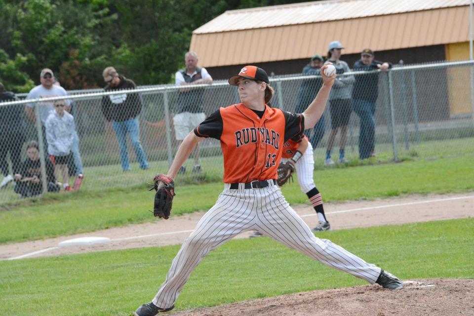 Rudyard senior pitcher Brett Mayer was named to the MHSBCA Division 4 First Team All-State.