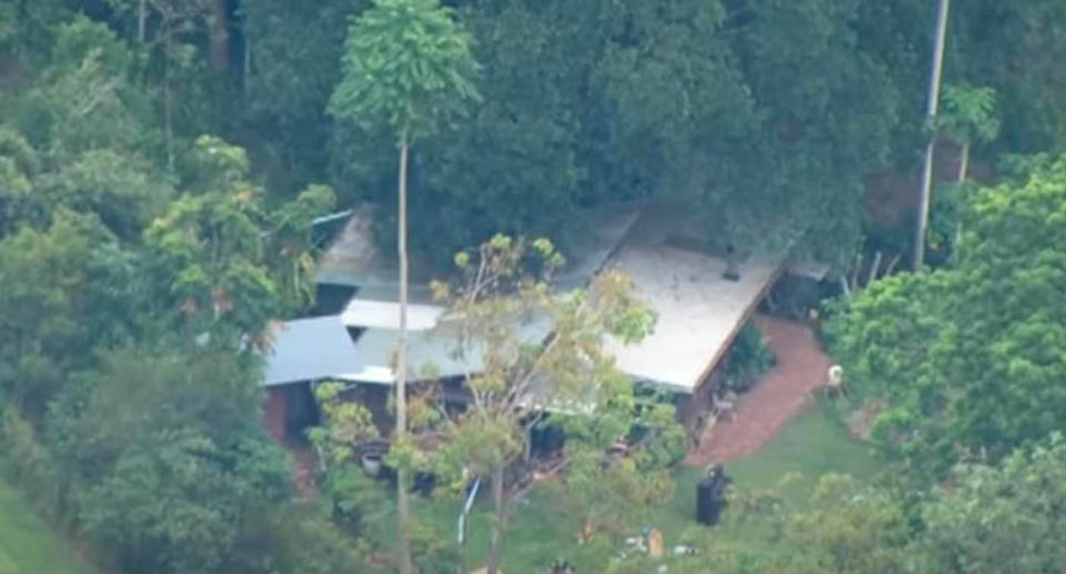 The Goonengerry home where the girls were sleeping at the time of the fire. Source: 7News