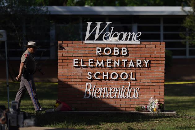 A tight-knit Latino community in Texas was wracked with grief Wednesday after a gunman marched into an elementary school and killed 19 children and two teachers in the latest spasm of deadly gun violence in America.  (Photo: ALLISON DINNER/AFP via Getty Images)