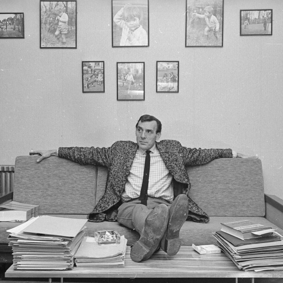 Eric Sykes in his first floor office in 1965 (Beauchamp Estates)