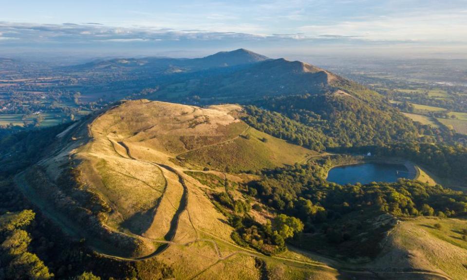 Herefordshire Beacon sunrise over the Malvern Hills