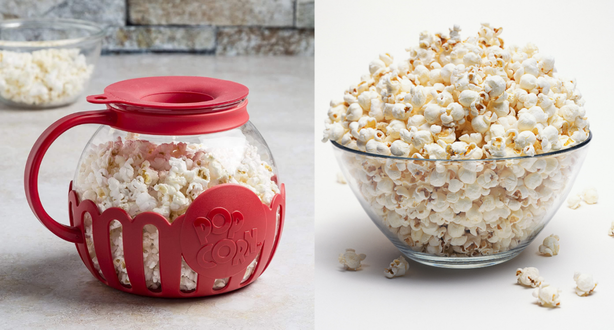 Tasty 3QT Family Size Microwave Popcorn Popper, Dishwasher Safe, Red -  Yahoo Shopping