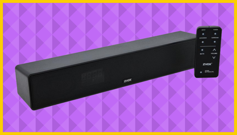Let's all go to the movies—at home. This soundbar gives everyone the best seat in the house. (Photo: ZVOX)