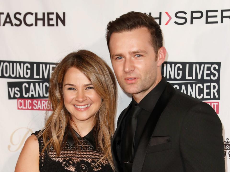 Harry Judd with his wife, Izzy (Getty Images)