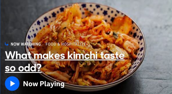 A BBC video titled "What makes kimchi taste so odd?" has sparked backlash. (Photo: BBC)