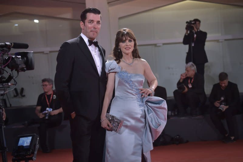 Jonathan Scott and Zooey Deschanel are now engaged. File Photo by Rocco Spaziani/UPI