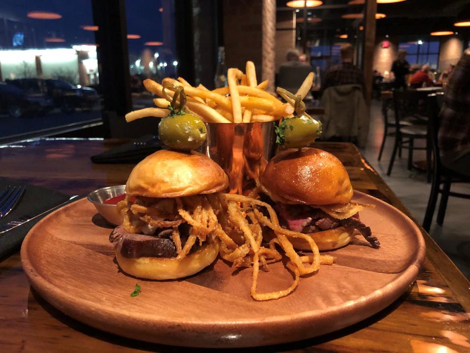 Beef tenderloin sliders at Our Table American Bistro in Bargersville.