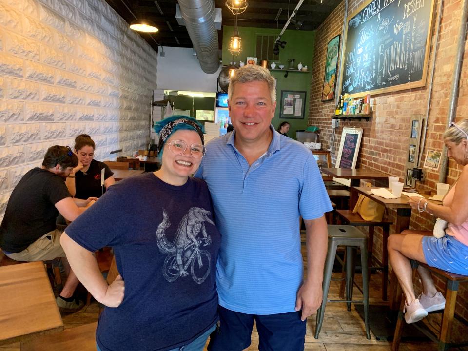 Chef Patricia Rieger and investor Corey Russ plan to open The Brevardian this fall in a riverfront space previously occupied by Bonefish Willy's. The two are pictured at Cypress Table, Rieger's Cocoa Village restaurant, which closed April 14.