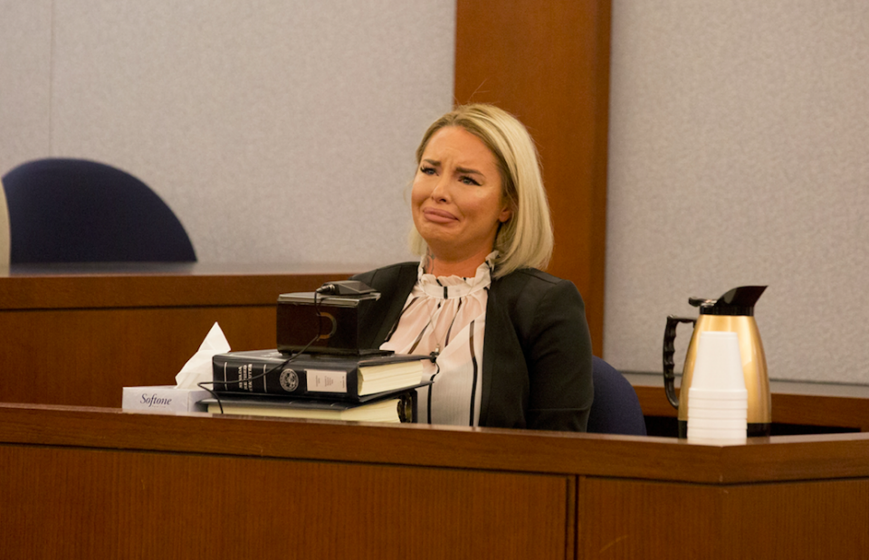 During the trial Christy Mack claimed War Machine left her with injuries to the point she needed cosmetic surgery. Photo: AP