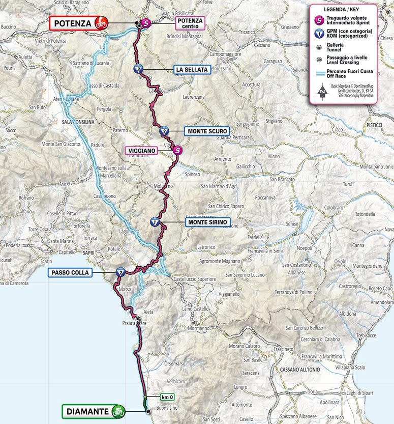 Giro d'Italia 2022 stage seven map – Giro d'Italia 2022: Route, stage start times, TV channel details and more