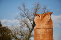 The owl monument is seen in Kikinda, Serbia, November 14, 2018. Picture taken November 14, 2018. REUTERS/Marko Djurica
