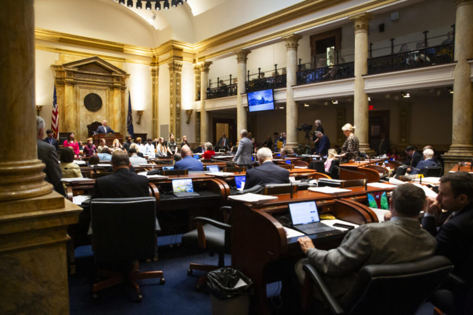  The Kentucky Senate, Feb. 27, 2024. (Kentucky Lantern photo by Arden Barnes)