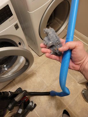 A dryer vent cleaning kit because be honest, when's the last time you checked and cleaned out all the lint accumulating in your machine?