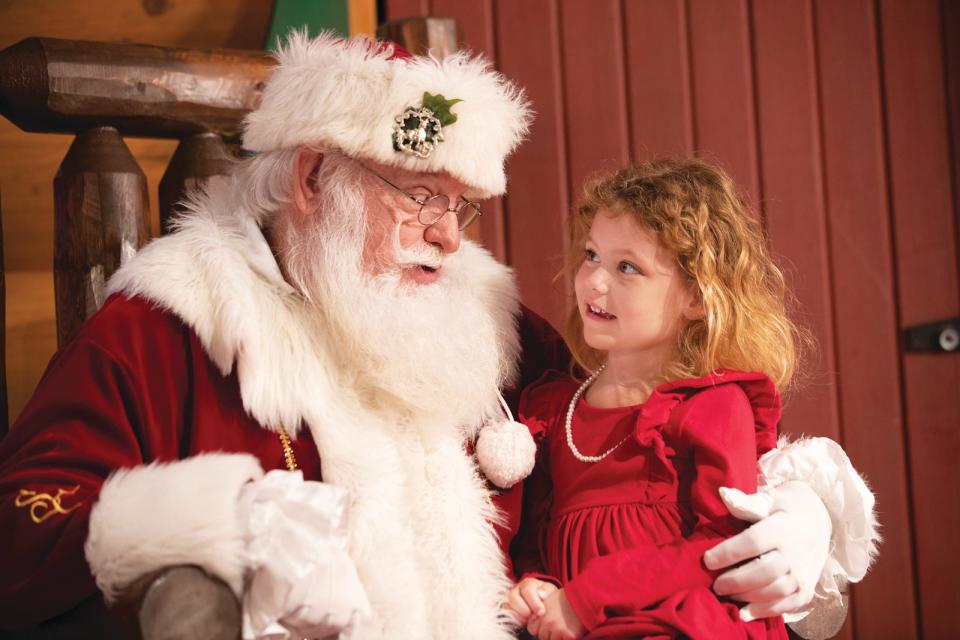 Families can get a free 4-inch-by-6-inch photo with Santa Claus at Santa’s Wonderland at Bass Pro Shops and Cabela’s locations through Dec. 24.