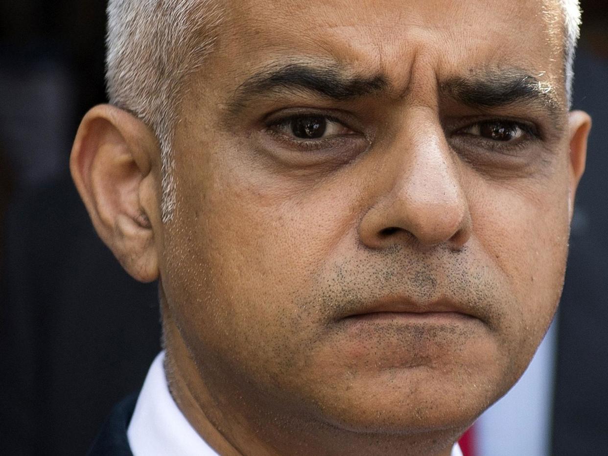 Sadiq Khan said he was 'disappointed' in Donald Trump's comments in the wake of the London Bridge terrorist attack: EPA/WILL OLIVER