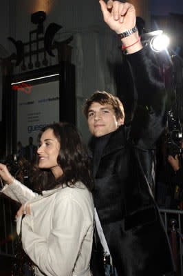 Ashton Kutcher and Demi Moore at the Hollywood premiere of Columbia Pictures' Guess Who