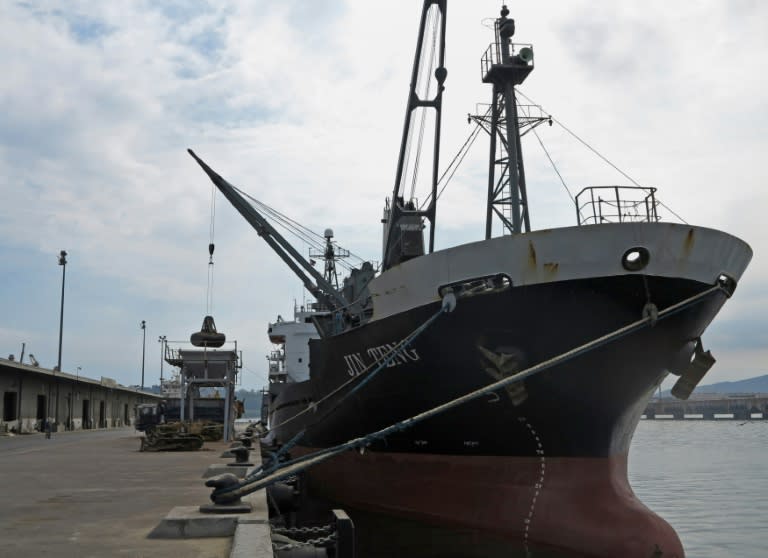 The cargo ship Jin Teng will not be allowed to leave Subic port, where it had been docked for three days and its crew will be deported