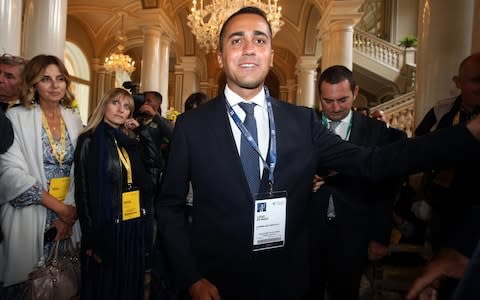 Luigi Di Maio, 31, will have a shot at becoming Italy's next prime minister if he is elected head of the Five Star Movement - Credit: Ansa