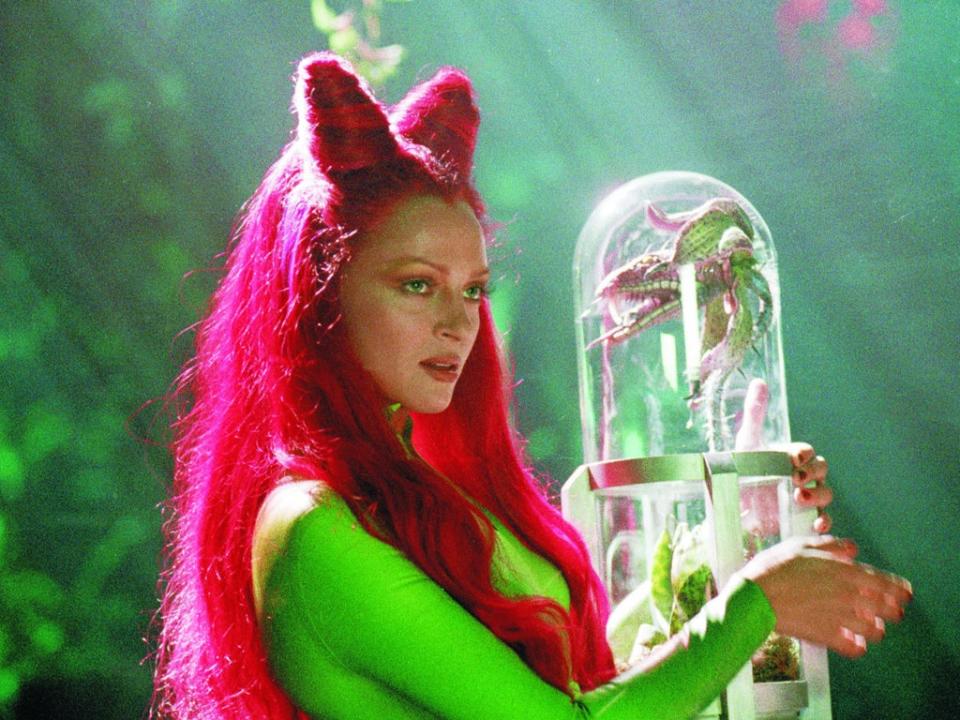 Uma Thurman como la Dra. Pamela Isley, alias Poison Ivy, en ‘Batman & Robin’ (Warner Bros)