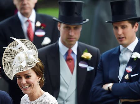 Britain Horse Racing - Royal Ascot - Ascot Racecourse - 15/6/16 Catherine, Duchess of Cambridge and Britain's Prince William during the races Reuters / Toby Melville Livepic