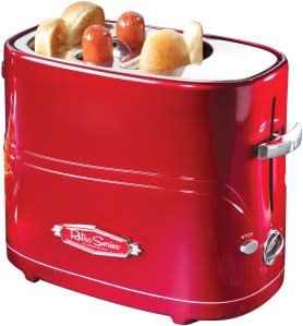 Nostalgia HDT600RETRORED Pop-Up 2 Hot Dog and Bun Toaste