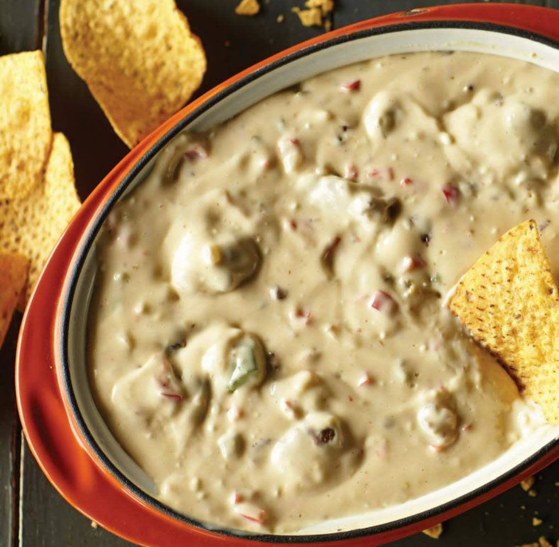 Hearty white queso