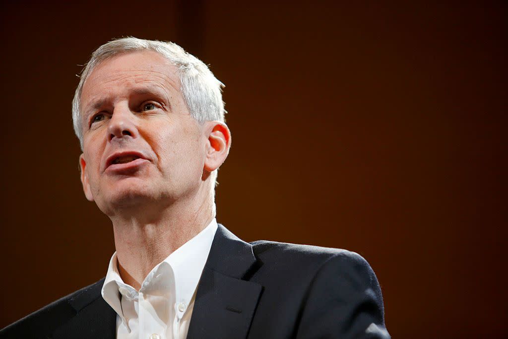 Charlie Ergen, Chairman, President and CEO of DISH Network, at a press conference to launch Google TV.