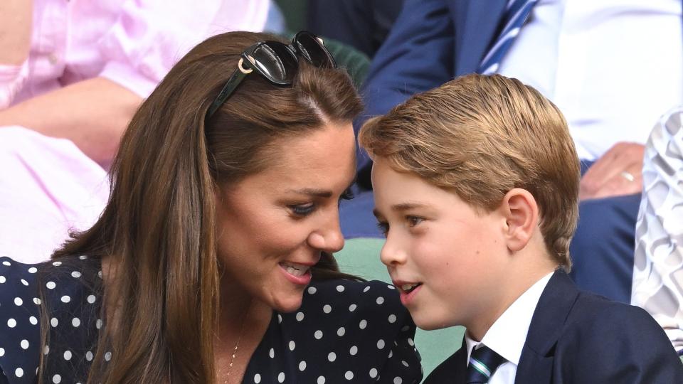 Kate and George have a sweet moment at Wimbledon