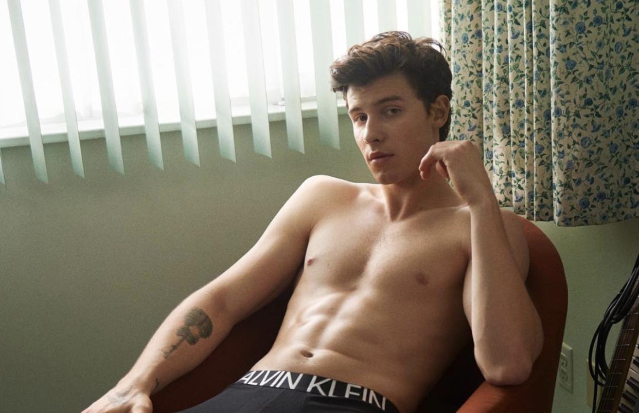 Shawn Mendes for Calvin Klein. (Photo: Shawn Mendes via Instagram)