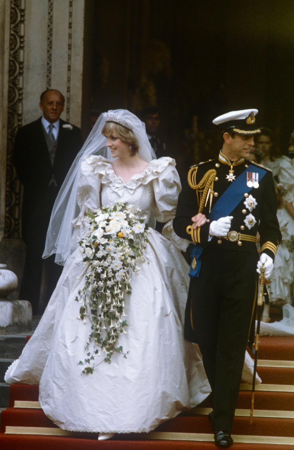 Princess Diana's iconic engagement blouse was made from a ruined dress ...