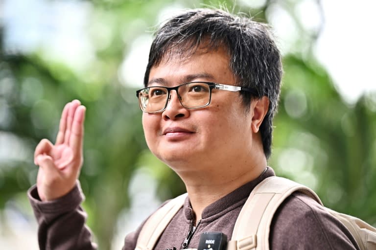 Ein Gericht in Thailand hat einen führenden Demokratie-Aktivisten des Landes zu zwei weiteren Jahren Gefängnis wegen Majestätsbeleidigung verurteilt. (Lillian SUWANRUMPHA)