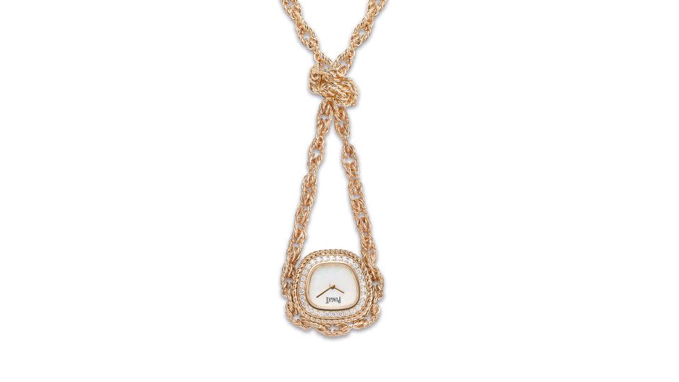 Piaget Swinging Sautoir in 18K pink gold, white opal and diamonds, POA, piaget.com. Available now. - Courtesy Piaget