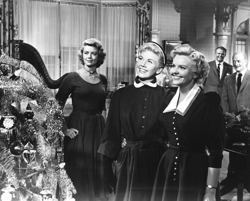 <p>Vocal powerhouses Doris Day and Frank Sinatra star in this Christmas romance filled with twists and turns. In the end, Sinatra's gloomy character learns a powerful lesson: that family is one thing worth living for.</p><p><a class="link " href="https://www.amazon.com/Young-At-Heart-Doris-Day/dp/B07P89TDYP/?tag=syn-yahoo-20&ascsubtag=%5Bartid%7C10067.g.42145426%5Bsrc%7Cyahoo-us" rel="nofollow noopener" target="_blank" data-ylk="slk:Shop Now;elm:context_link;itc:0;sec:content-canvas">Shop Now</a></p>