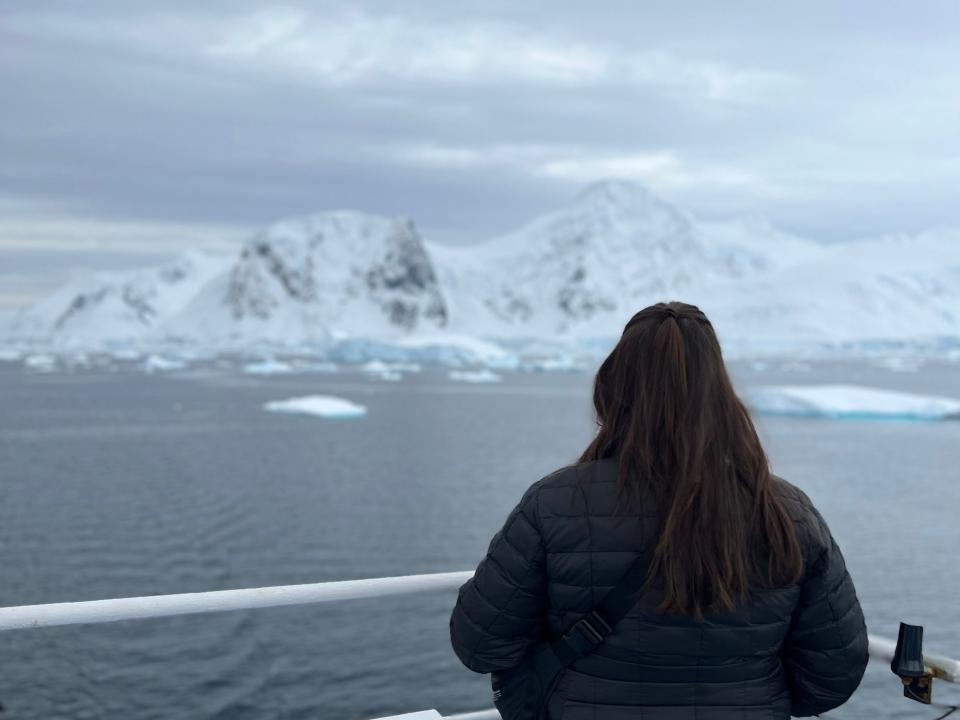 Cruising around Antarctica.