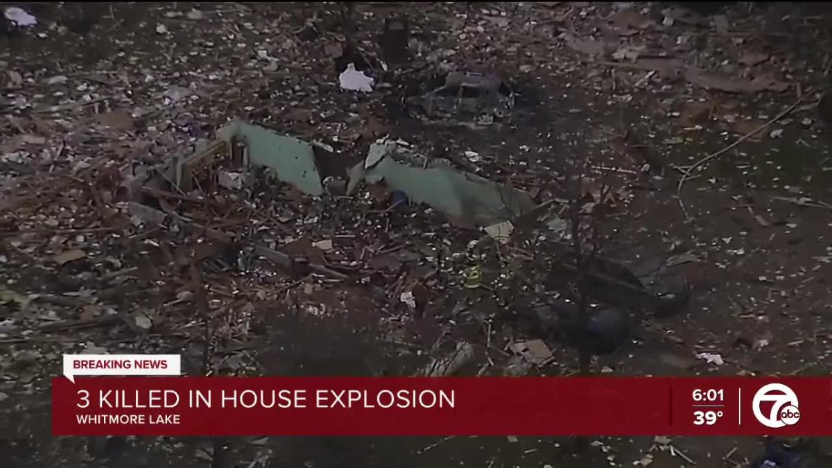 3 dead, 3 hospitalized after Whitmore Lake house explosion