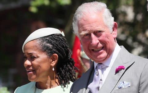 Prince Charles and Meghan Markle's mother Doria Ragland - Credit: WPA Pool/Getty Images