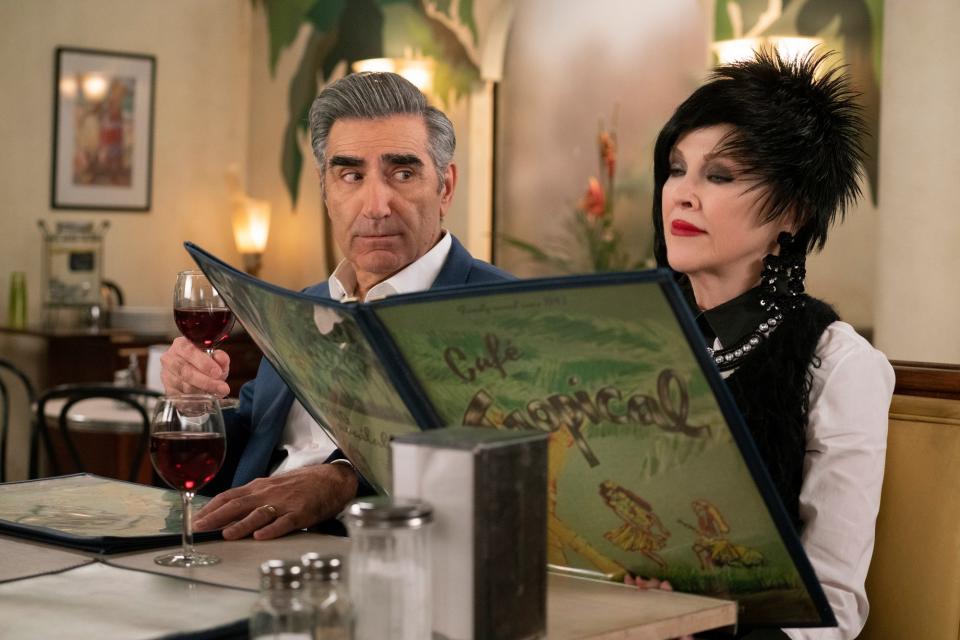 <p>Like father, like son. Eugene Levy and his son, Daniel Levy, are both nominated for the first time for their roles in <em>Schitt's Creek</em>. Eugene is nominated for his role the Rose family patriarch, Johnny Rose, in the best television actor – musical or comedy series category. </p>