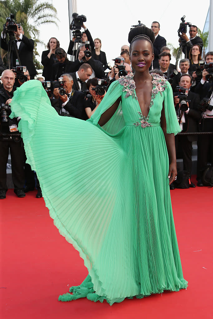 CANNES, FRANCE - MAY 13:  Lupita Nyong'o attends the opening ceremony and premiere of "La Tete Haute" ("Standing Tall") during the 68th annual Cannes Film Festival on May 13, 2015 in Cannes, France.  (Photo by Danny E. Martindale/Getty Images for Kering)