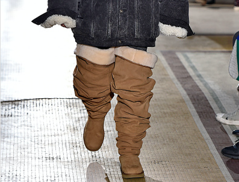 thigh-high ugg boots, y/project x ugg, ugg boots